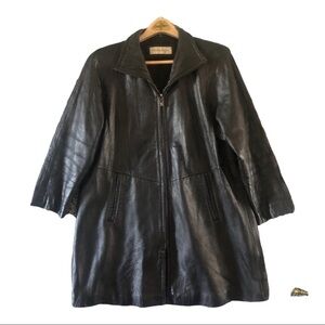 Jones New York Women’s Genuine leather light coat Size M